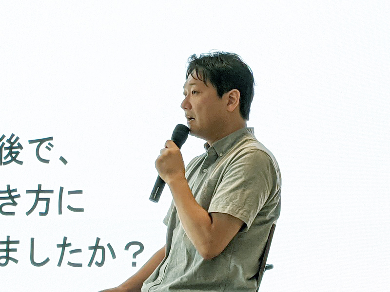 介護人材不足について話すSOYOKAZE人事部採用チーム部長の大橋邦彦氏