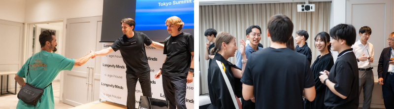 Longevity Minds Summit Tokyo 2026で交流する登壇者と参加者